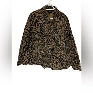 Lane Bryant leopard jacket